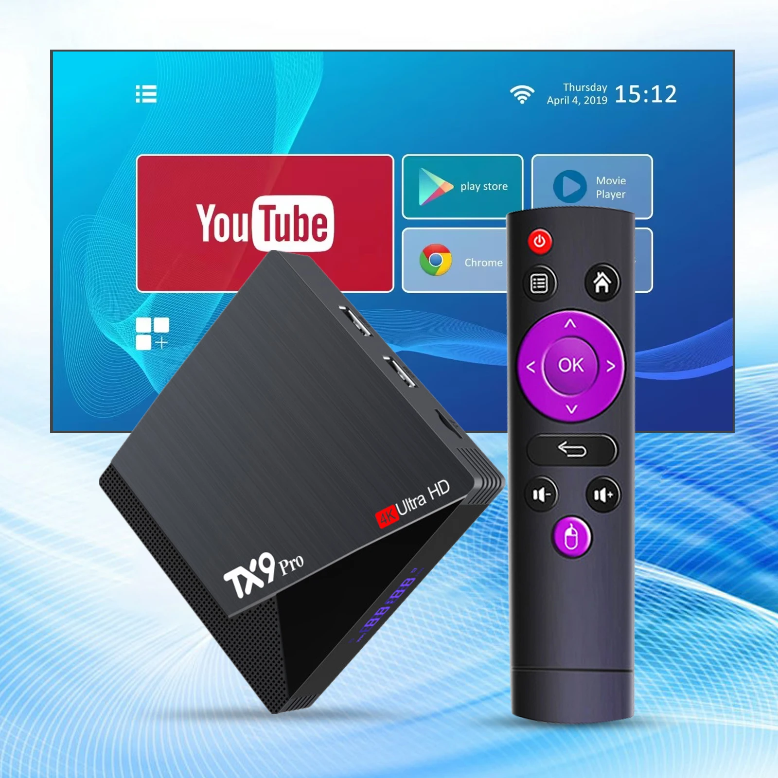 その他 TVBOX TOX1 Android 9.0 Tv Box Smart Tv box 4GB RAM 32GB Amlogic S905X3