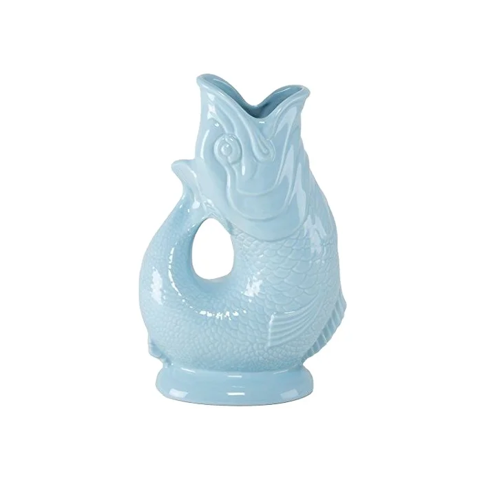 Promotion Color Custom Fish Shape Eco-friendly New Chinese Style Ceramic Water Jug for Business Gifts