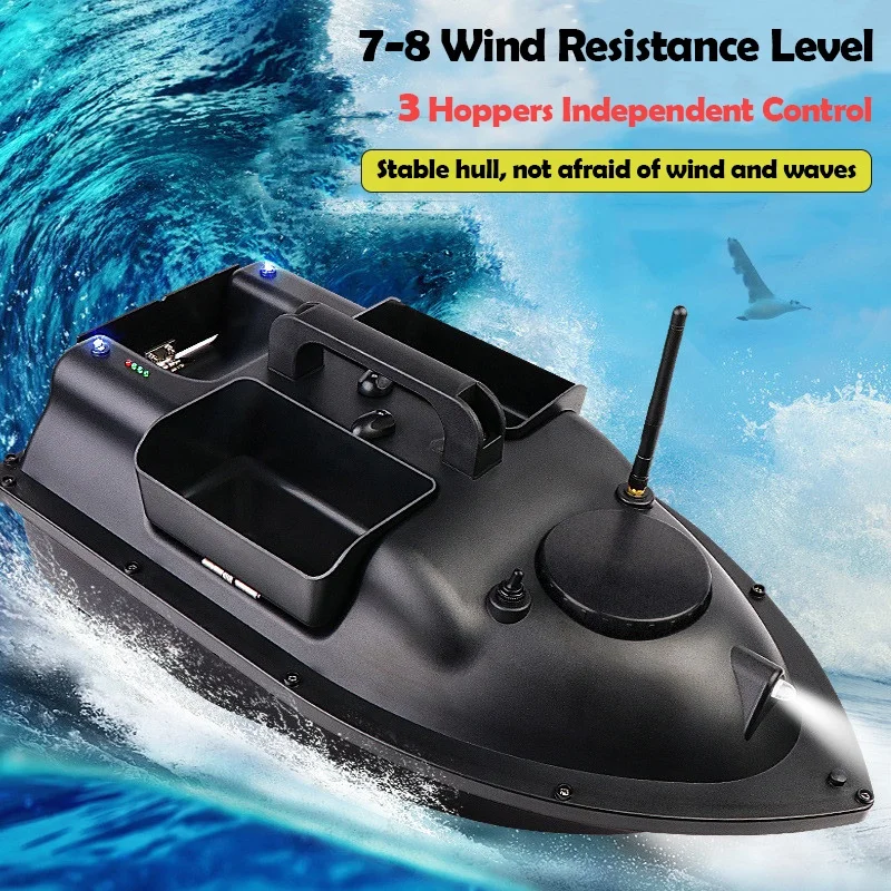 Высококачественный двойной мотор 500 м Пульт дистанционного управления 3 хоппера независимое управление один ключ возврат RC GPS автопилот рыболовная приманка лодки
