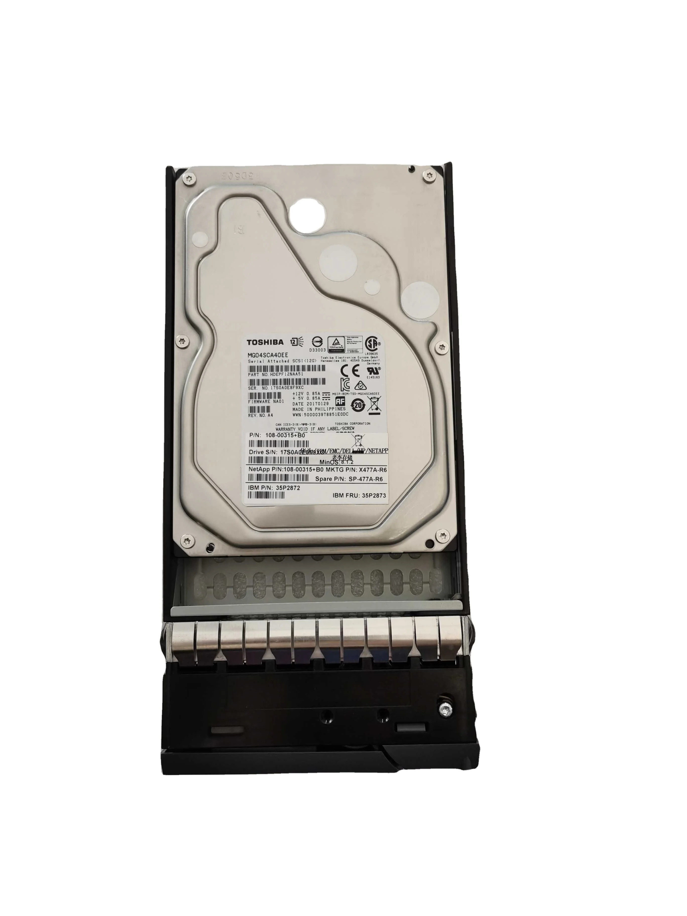 Netapp SP-477A-R6 4TB 7.2K RPM SAS 6GBPS HDD - Refurbished