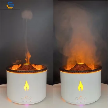 QDshensuli Price Drop Shipping Flame Aromatherapy Diffuser USB Flame Humidifier Essential Oil Diffuser