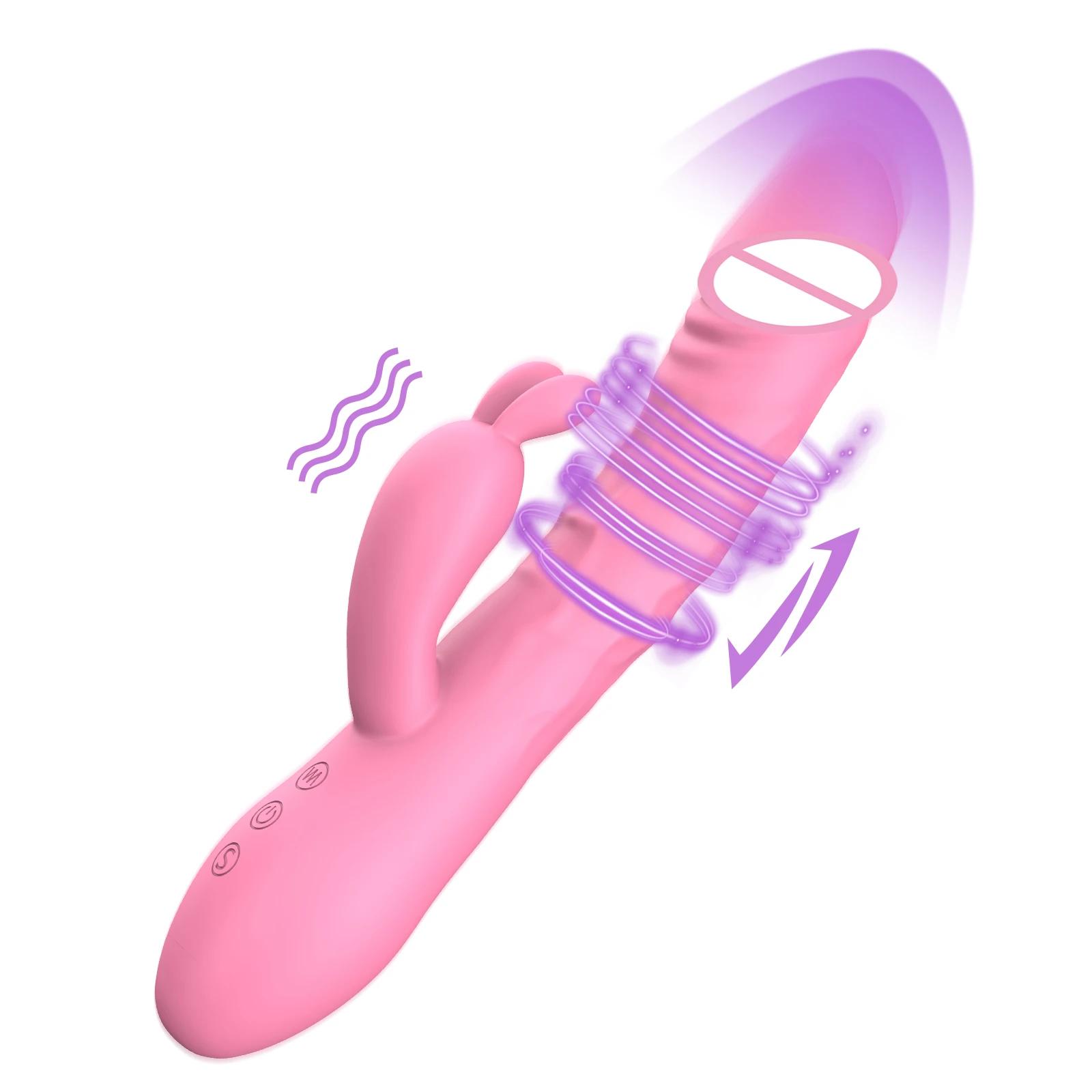 VGJOT Sexspielzeug Damen G-Punkt Vibrator Mit Stofunktion &  Klitoris-Stimulator - Lila Silikon - USB-ladbar Klitoris Stimulator Silikon