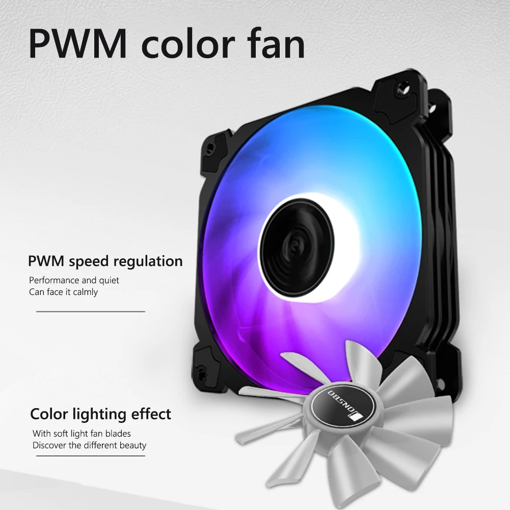 4 Heatpipes RGB CPU Cooler - Silent PWM for Intel & AMD