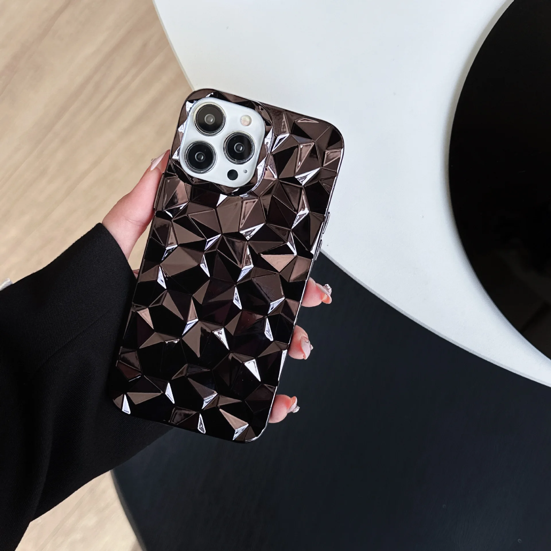 Diamond Pattern Soft TPU Phone Case for Vivo Y21 New Arrival Trendy Design for Girls Compatible with for iPhone 15 14 13