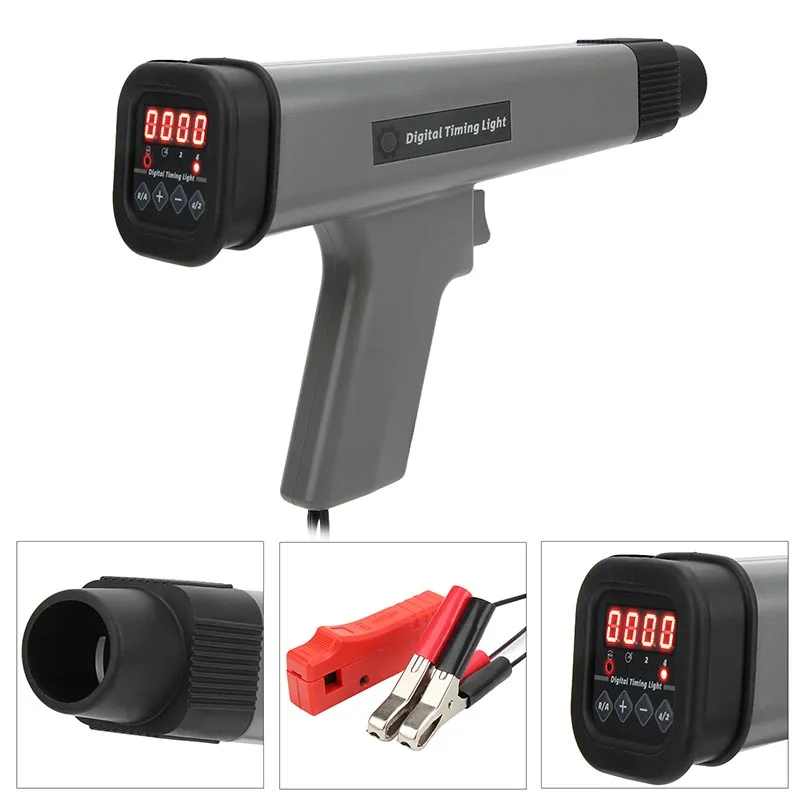 Ignition Timing Light 12V Automotive Engine Timing Light Gun Inductive Strobe Timing Light Tool for Car Vehicle Motorcycle