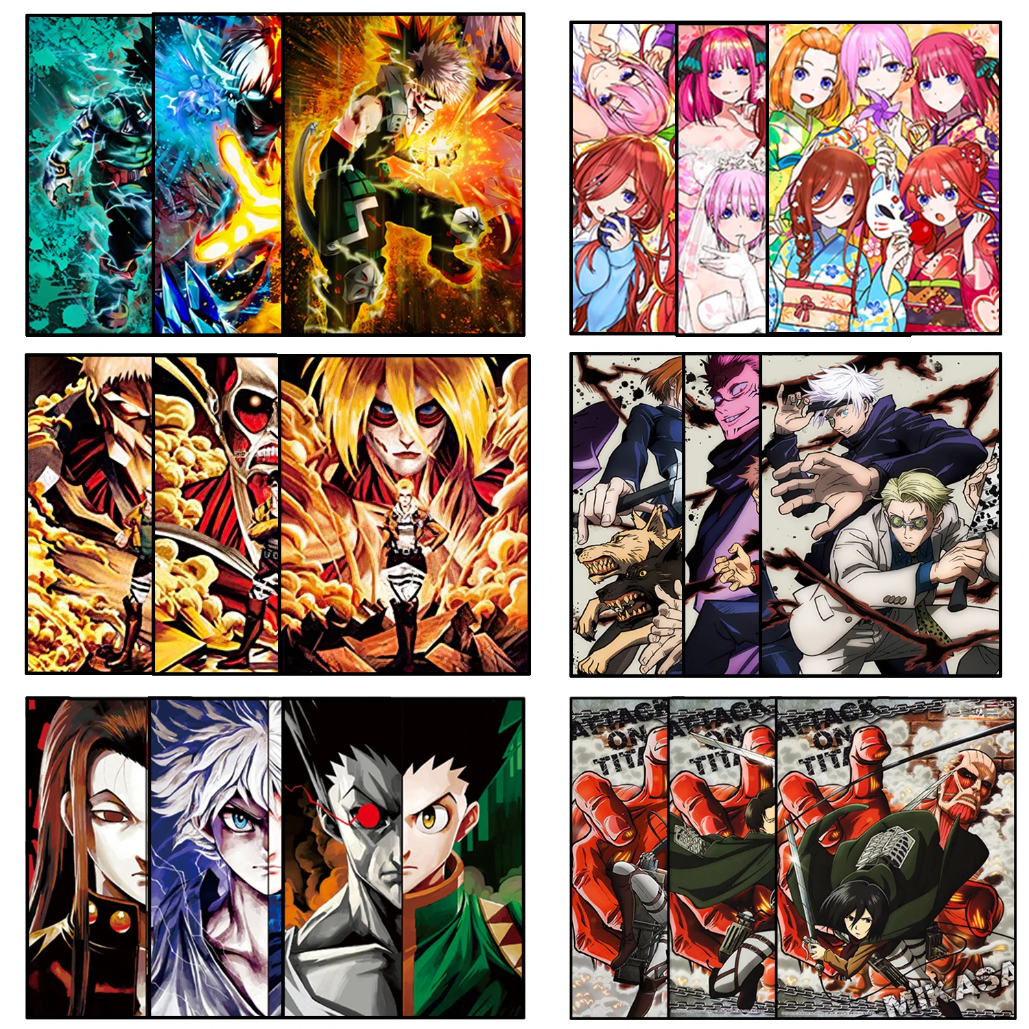 ドロップシッピング対応 アニメキャラクター 3Dレンチキュラーポスター