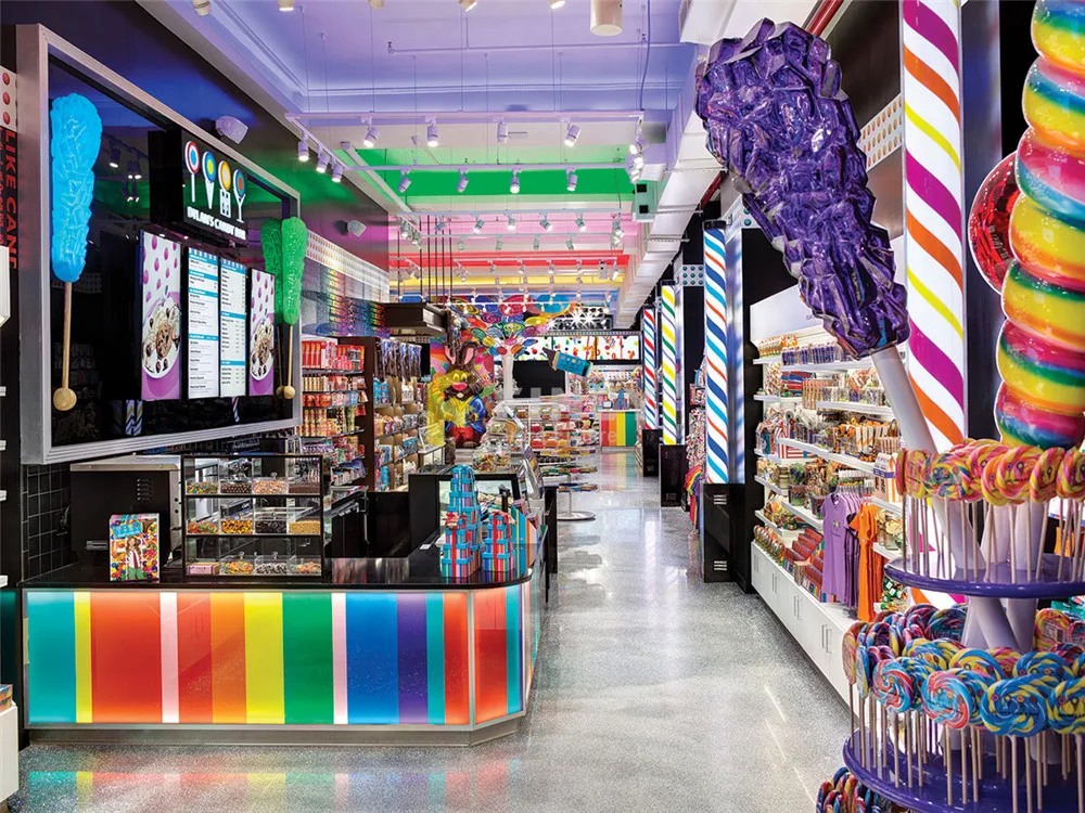 Candy Shop Interior Design - Modern & Customizable Decor