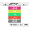 Ensemble de 5 pièces fluorescentes et colorées