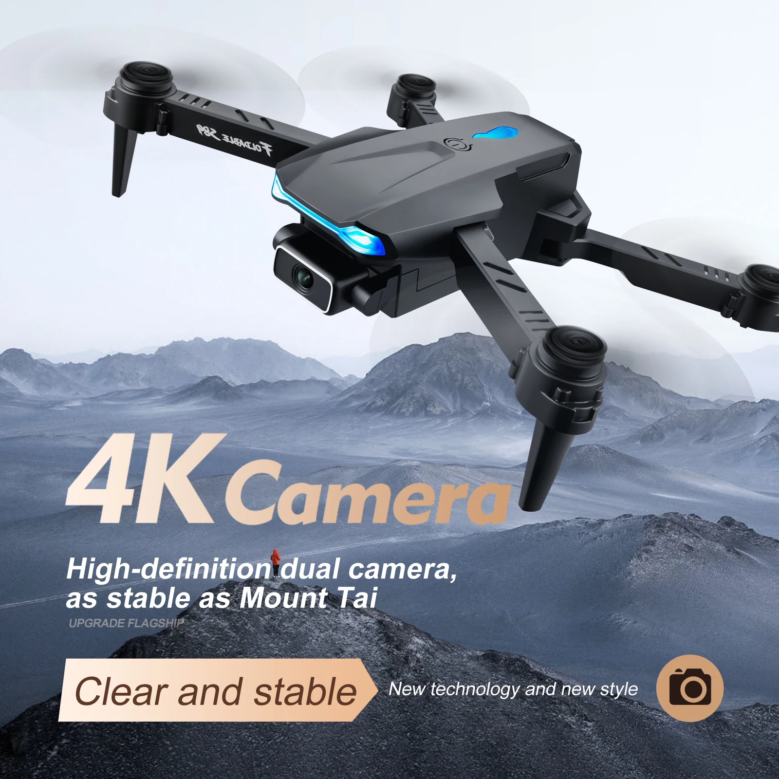 hover 4k dual camera drone