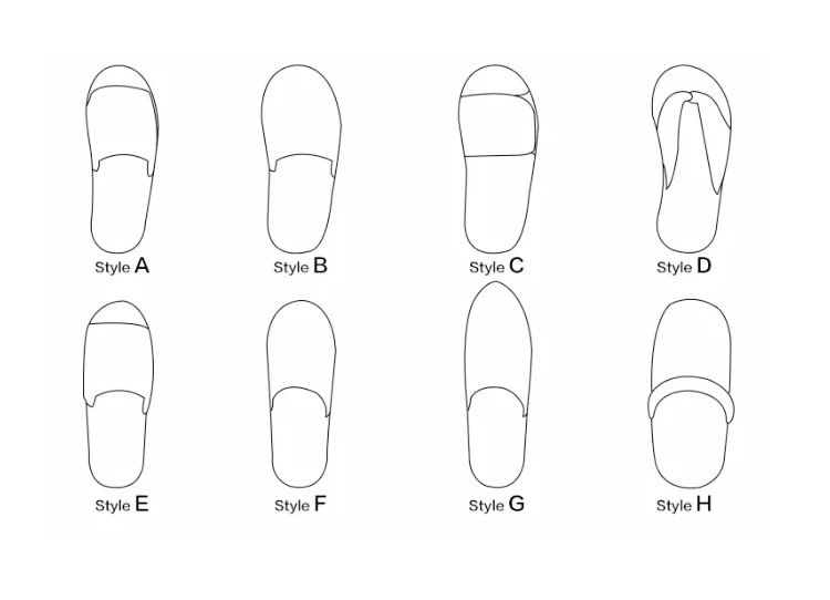 S&j Sheraton Luxury Hotel White Close Toe Customized Disposable ...