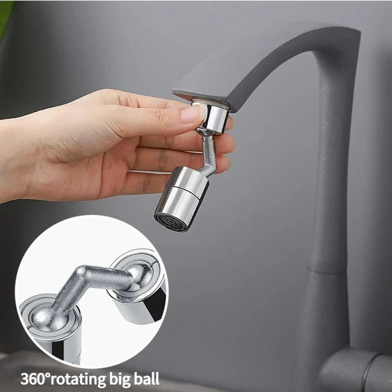 720 Rotatable Universal Faucet Bathroom Water Tap Anti Splash Sprayer Head Wash Aerator Filter