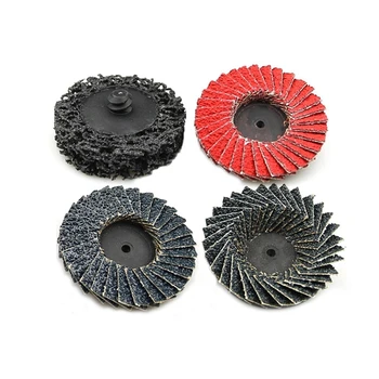 2" 50mm Drill Flap Sanding Disc Ceramic  Rotary Lock Zirconia Grinding Wheel