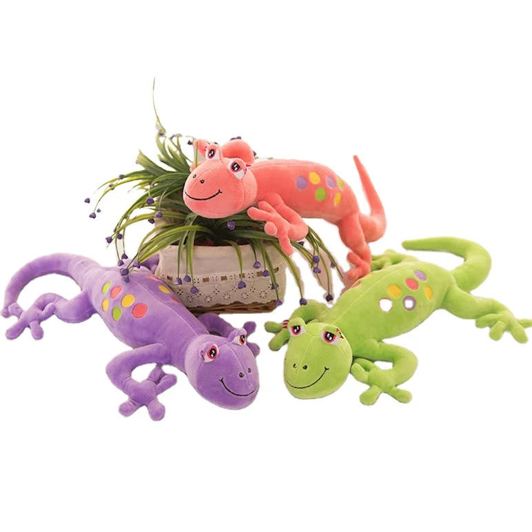 Geckos en peluche réaliste vert de 55 cm, animal en peluche lézard pour  garçons, jouet gecko, doux et durable, jouet mignon pour garçon, cadeaux  pour