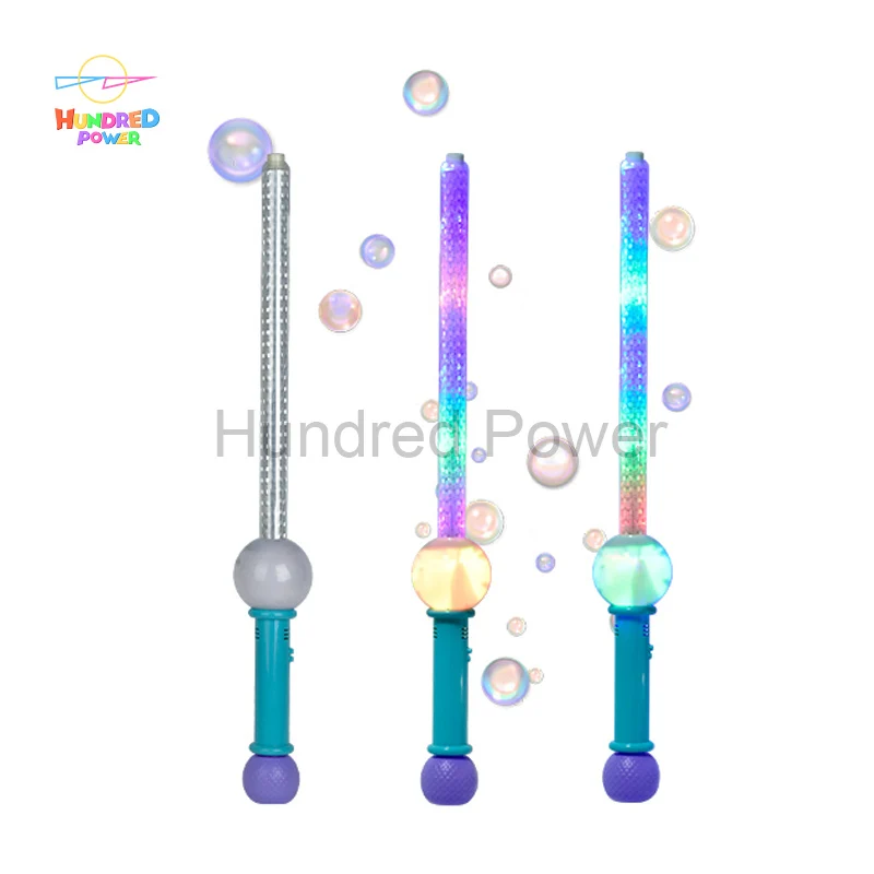Whole Sales Electric Glowing Sword Led Flashing Light Bubble Magic Wand