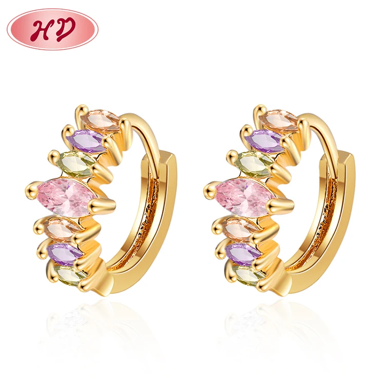 Shop 2018 New Fashion Designs Jewelry 18K Gold Hoop Earrings