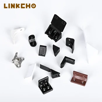 Right Angle Plasti Cabinet Corner Bracket for Wood Furniture Hardware Accessories Kitchen Bedroom Dining Room and Hotel Use