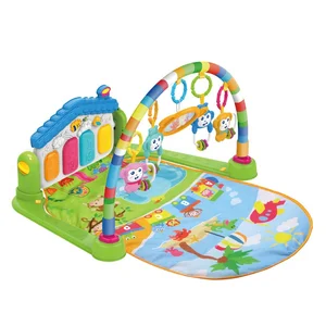 EPT Hot Sell Early Educational Piano Fitness Rack Baby Gym Huanger Mats Music Cute Pedal Activity Play and  Kick Mat with Piano