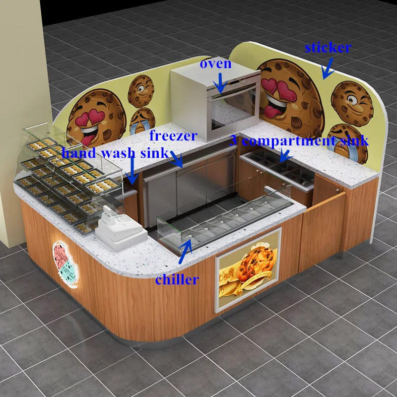 Luxury Bakery Interior Display Showcase Design Dessert Bread Shop