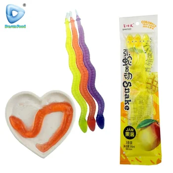 Hot-selling halal assorted fruit snake jelly