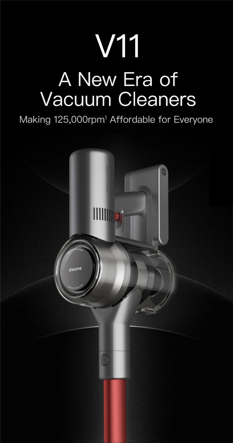 Xiaomi Mijia Dreame V11 Boreas 22000 Pa Handheld Wireless Electric Auto Home Stick Vacuum Cleaner Dreame