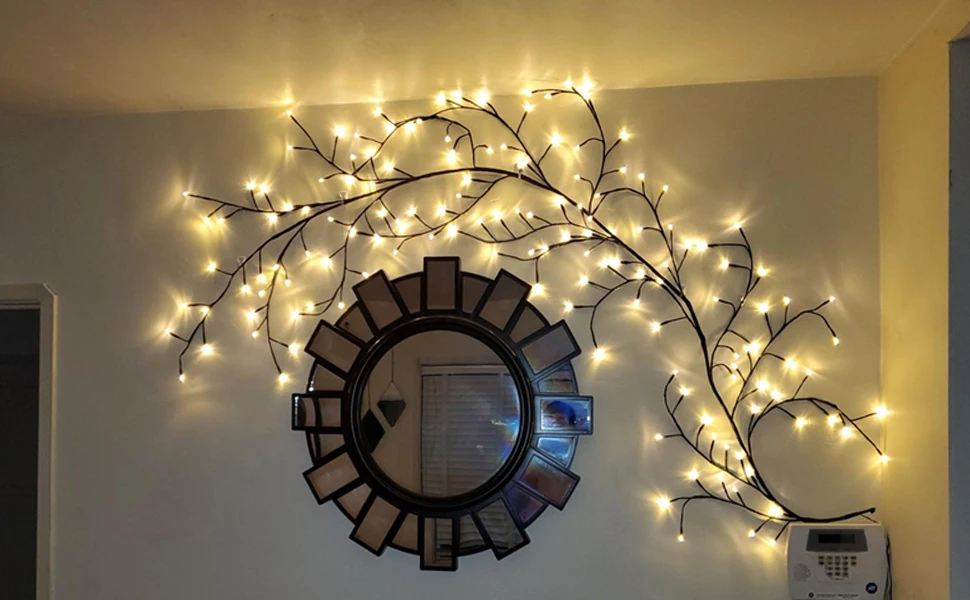 Vines With Lights Christmas Decorations Flexible Diy Willow Vine Lights