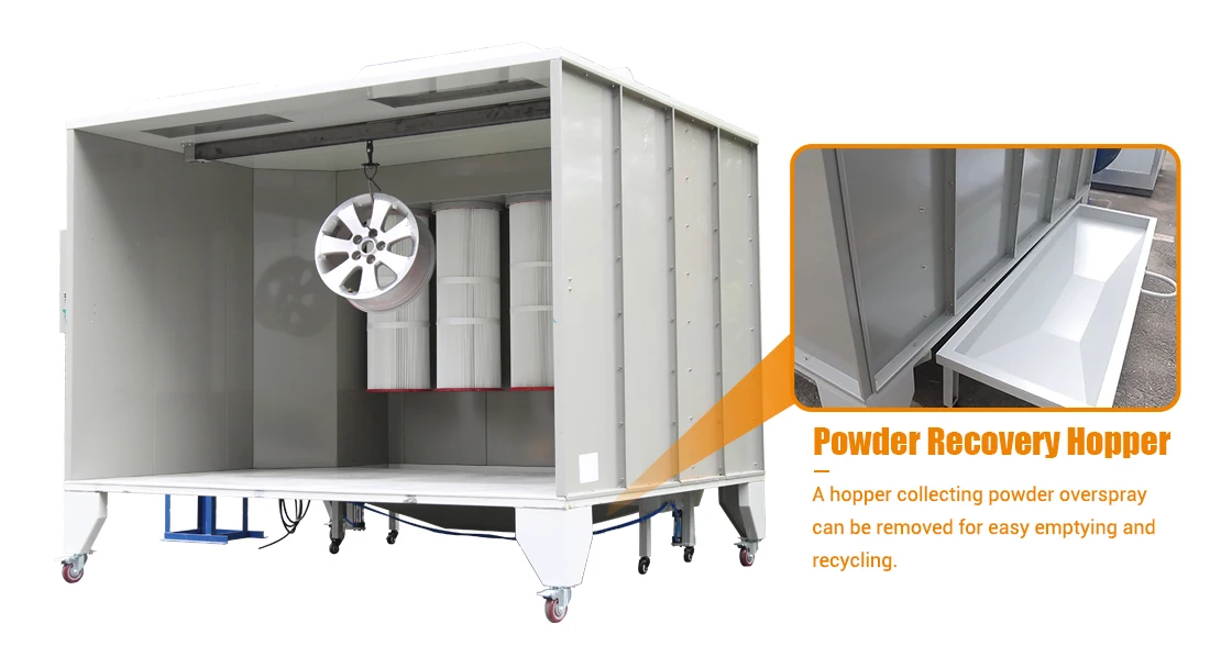 COLO Manual Electrostatic Powder Coating Paint Spray Booth