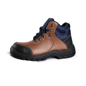 Cow Leather Waterproof Upper Work Footwear Steel Toe Steel Midsole Anti-Smash Anti Puncture Safety Shoes Labor Security Shoes