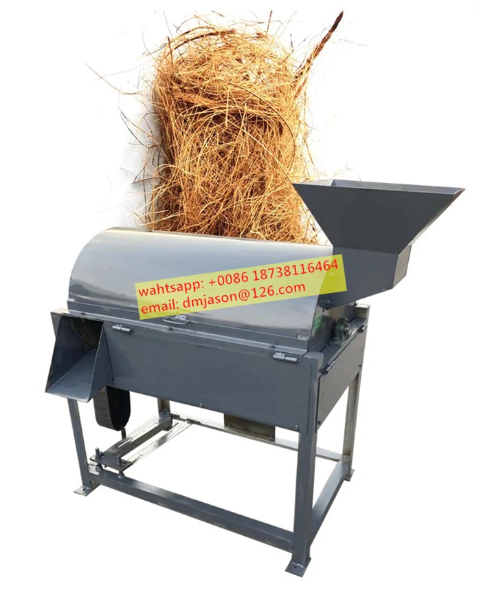 High Quality Coconut Peels Husk Defiber Machine by Deman