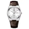 4 Cinturino in pelle bianco argento