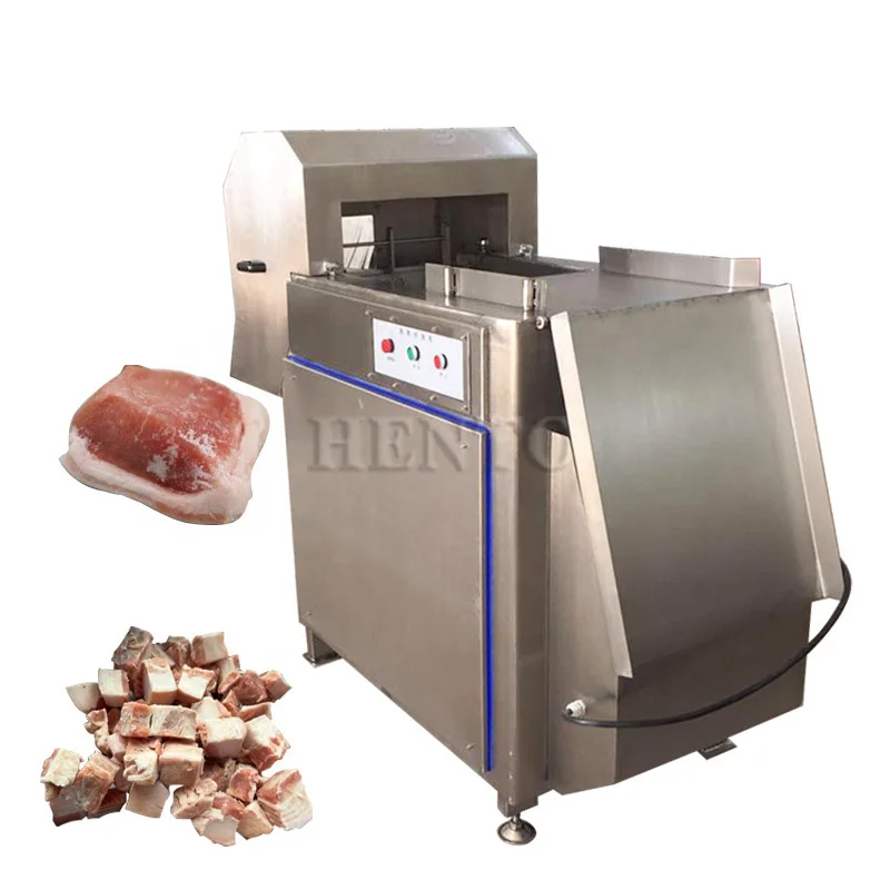 Advanced Structure Frozen Meat Dicer / Frozen Meat Block Cutting Machine / Automatic Frozen Meat Cutter