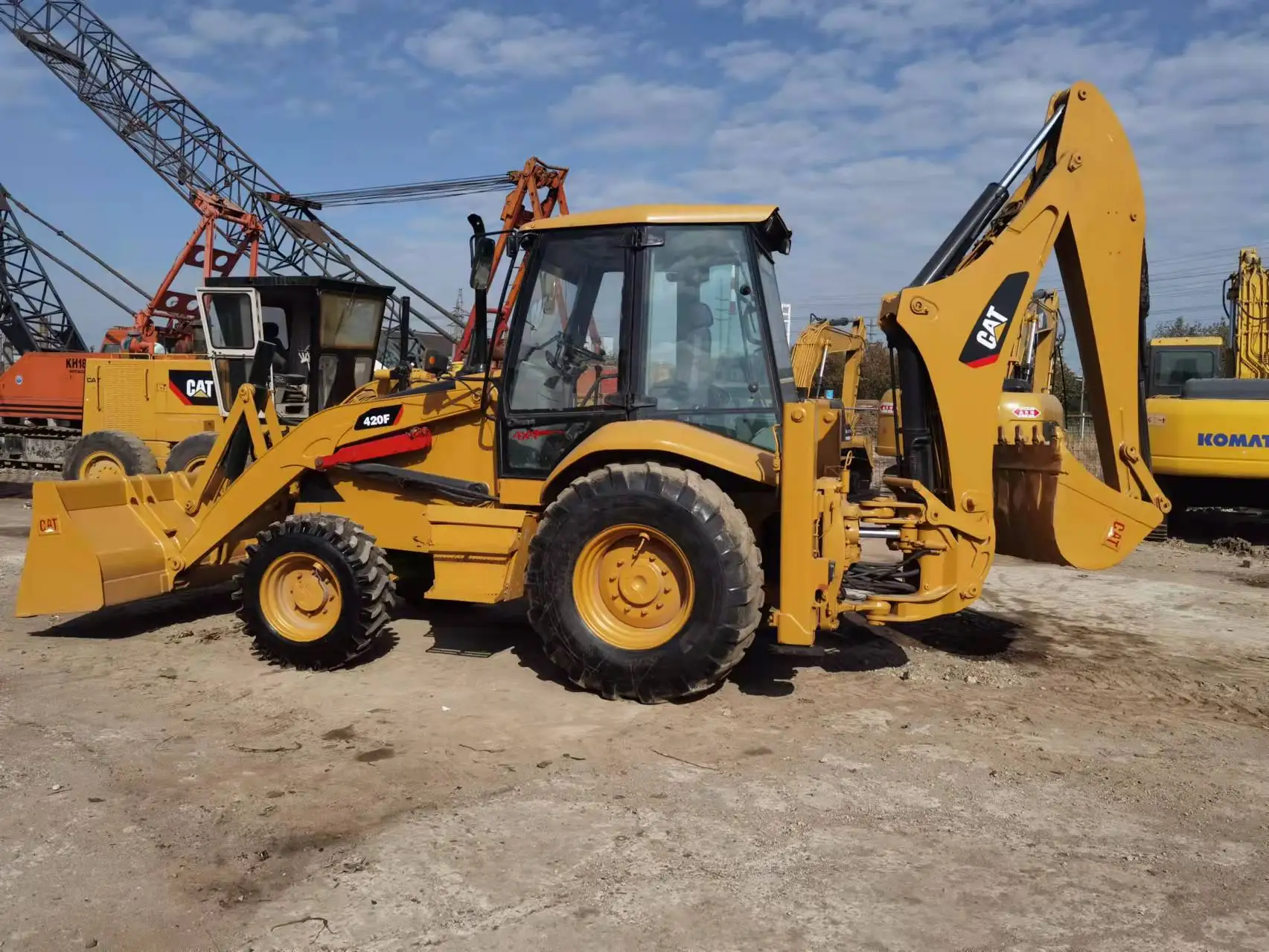 Used Caterpillar Loader Backhoe Cat420f 8000 Kg Capacity Loader In Good ...