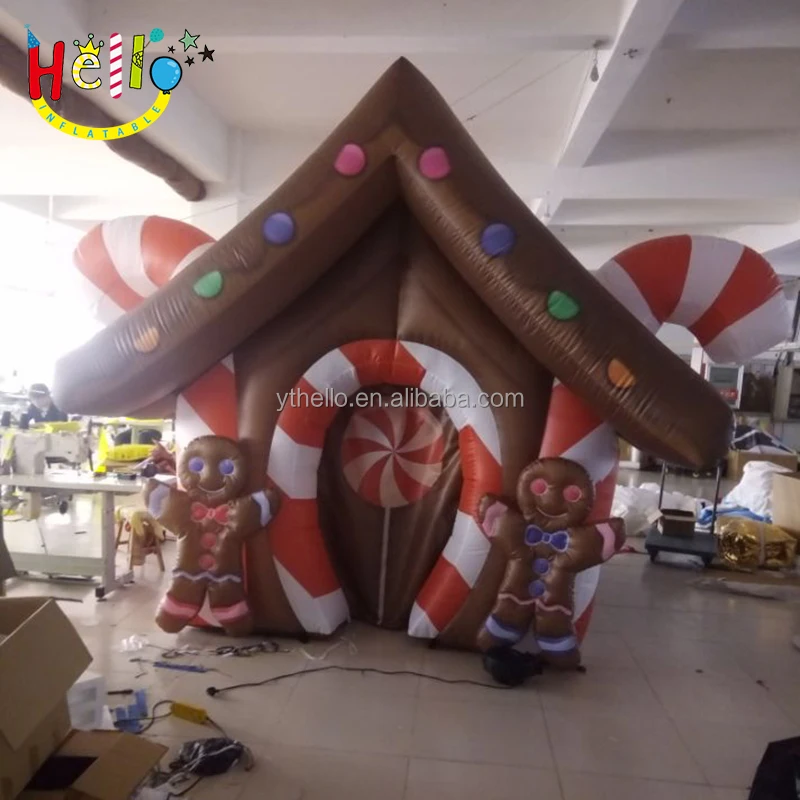 Factory Low Price Customized Christmas Gingerbread Inflatable Tent