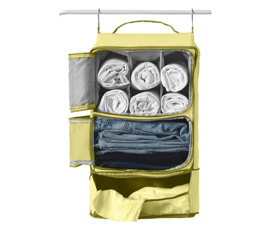 Travel Hanging Portable Luggage Suitcase Carry on Closet Shelving
