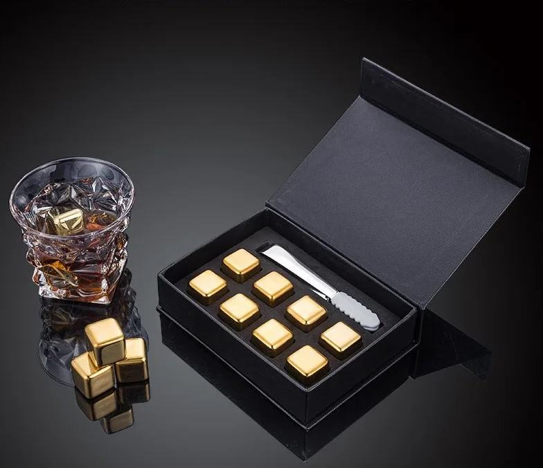 stainless steel ice cube