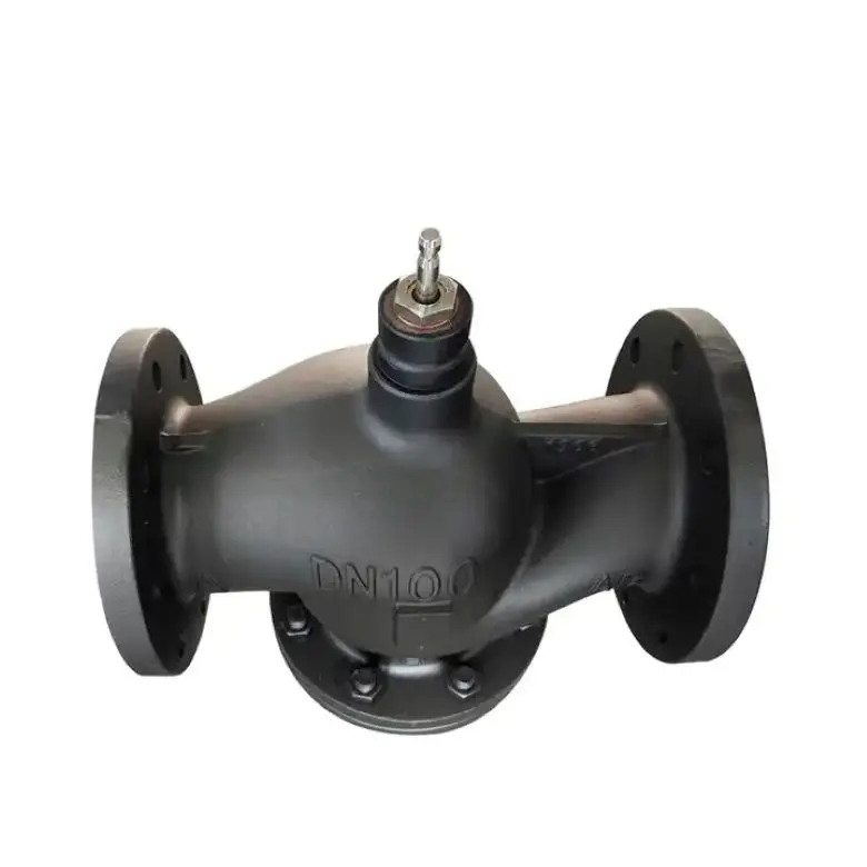 Electrical Cast Iron Two Way On Off Control Valve - Buy 24v 220v Dn65 ...