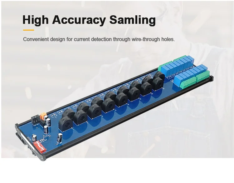 product huaqingjun 16 channel ac current voltage transformer detect module rs485 modbus rtu communication acquisition module544-5