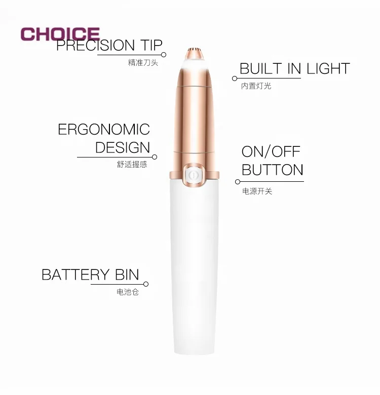 Depilador De Cejas USB Epilator Hair Remover Rechargable Eyebrows Trimmer Set Mini Electric Eyebrow Epilator