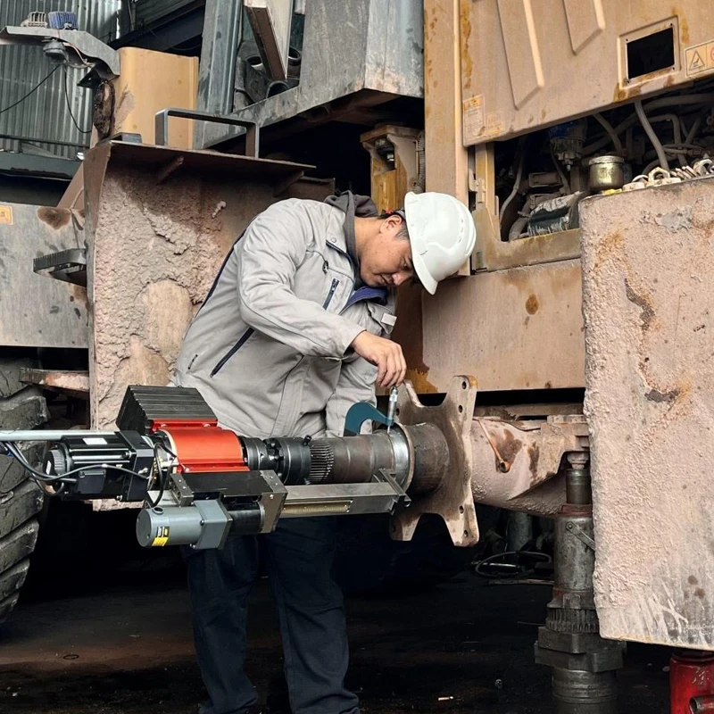 Portable Automatic Journal Lathe T80 Shaft End Journal Tuning Machine