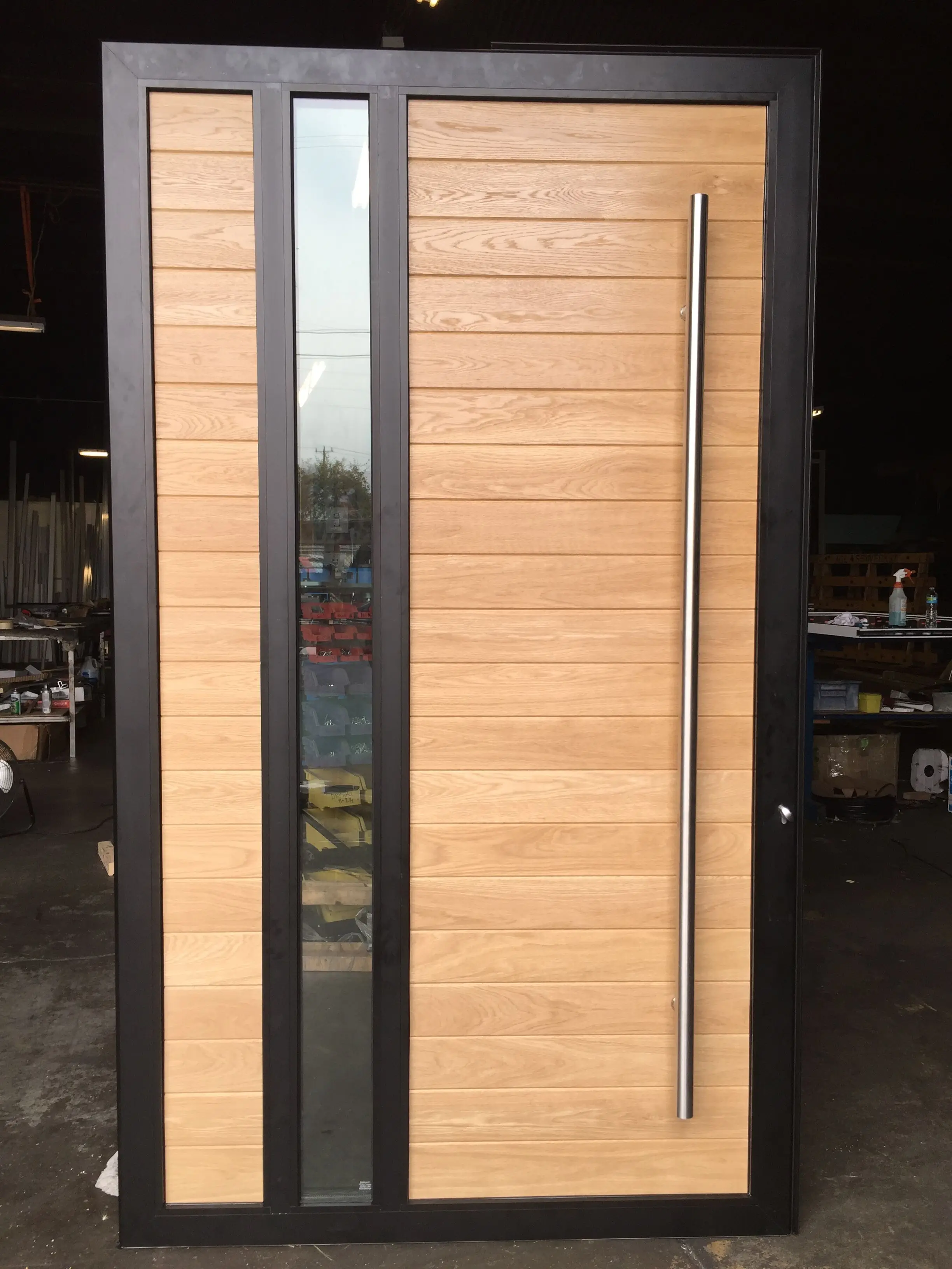 Modern Entry Black Aluminum Pivot Door - Buy Wooden Design Door house ...