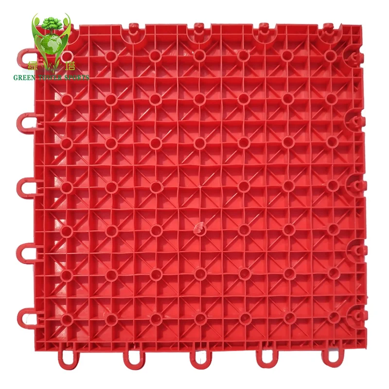 PP Inline Flat Hockey Skating Basketball Volleyball Pickleball Court Tiles Indoor Interlocking Plastic Floor Tiles