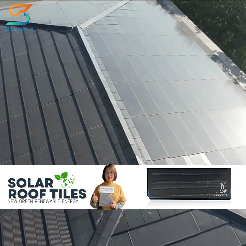 Bipv Solar Roof Panel Tile High Efficiency Factory Direct Price Photovoltaic House
