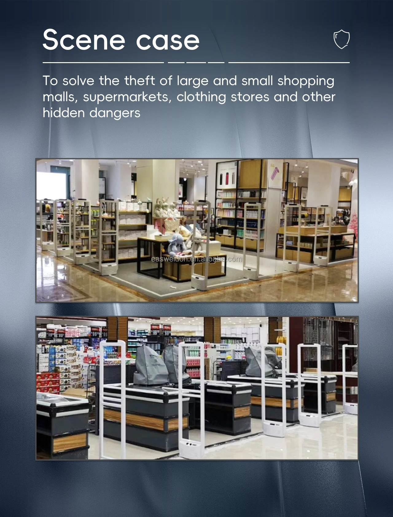 Antenna Detection System in Shop EAS Anti-theft System Alarm Shoplifting Security Eas AM System 58khz