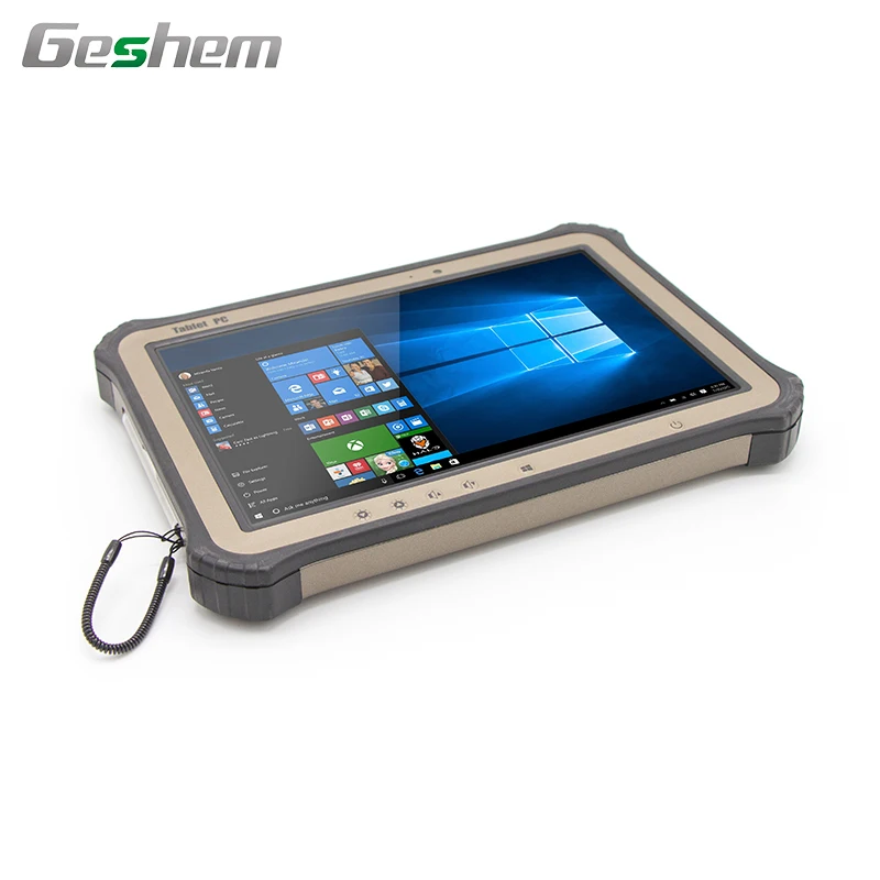 Geshem 10 Inch Inte1 Quad Core N2930 Win10 Linux 4G WIFI LTE Industrial Rugged Tablet
