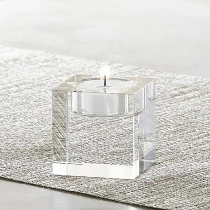 Heavy Solid Square Candle Holders Centerpieces For Wedding And Home