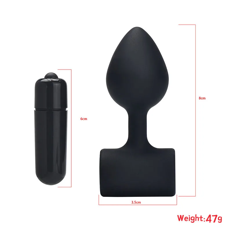 Electric anal plug vibrating feature detail