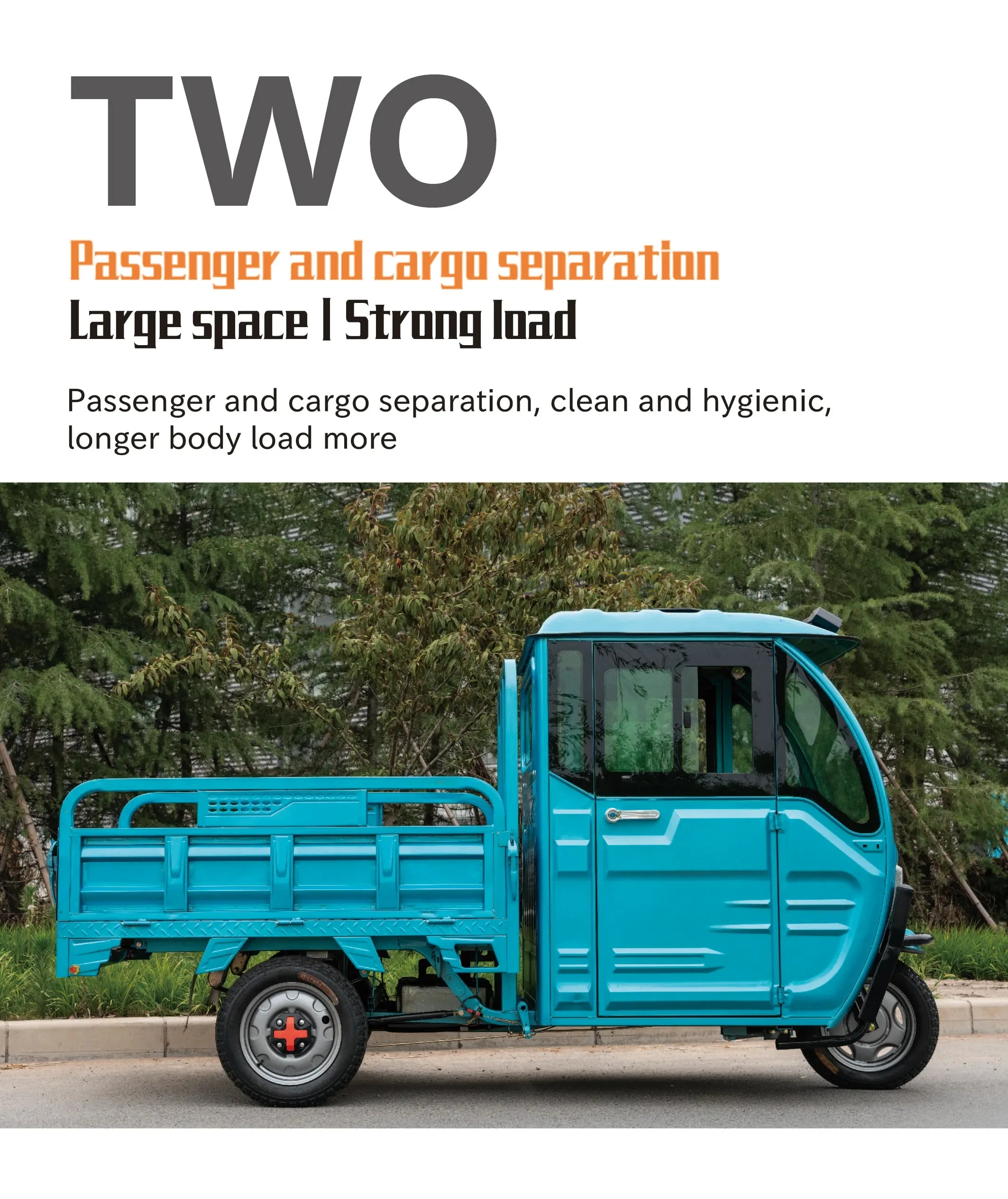 Wholesale Price Three Wheels Nigeria Cargo Tricycle Electric Motorized