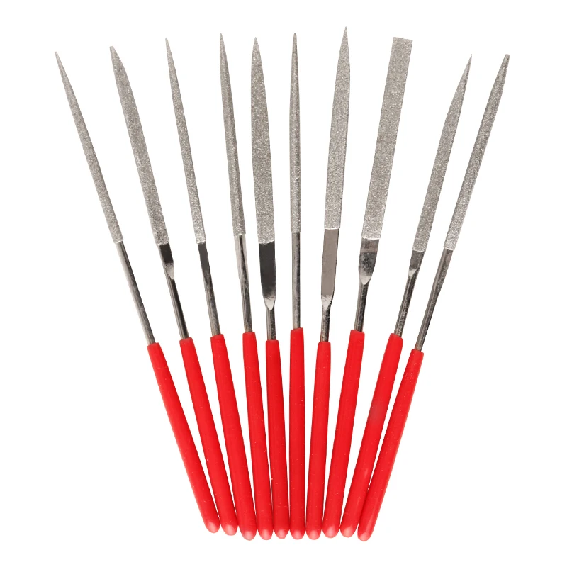 Hand Tool 10Pcs Round File Mini Diamond Needle File Set