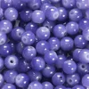 Perles imitation jade 6 mm - Bleu-violet foncé
