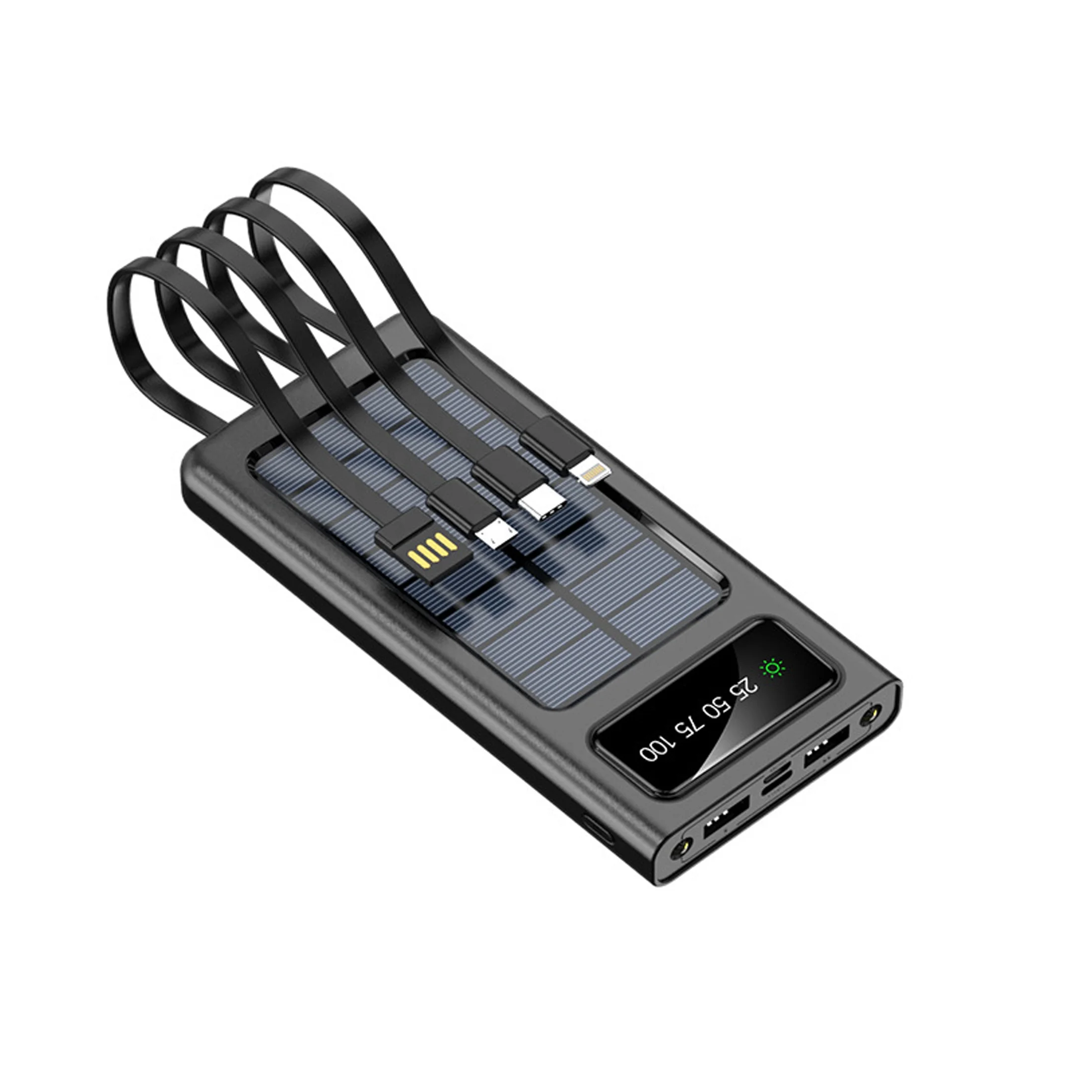 new design portable charger solar power bank mobile solar