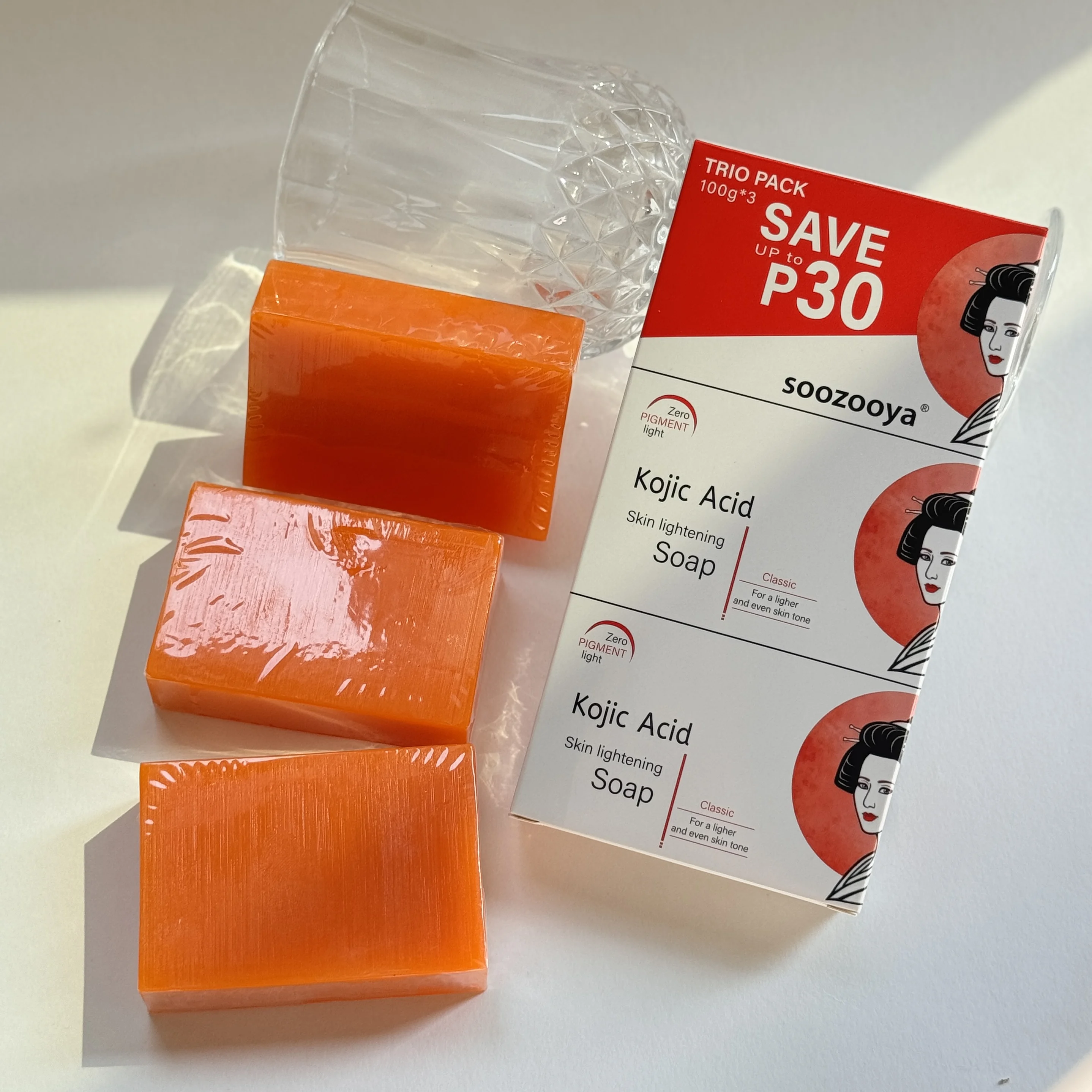 Private Label Original Skin Whitening Soap Brightening Lightening Bath Bleaching Body Face Whitening Kojic Acid Soap